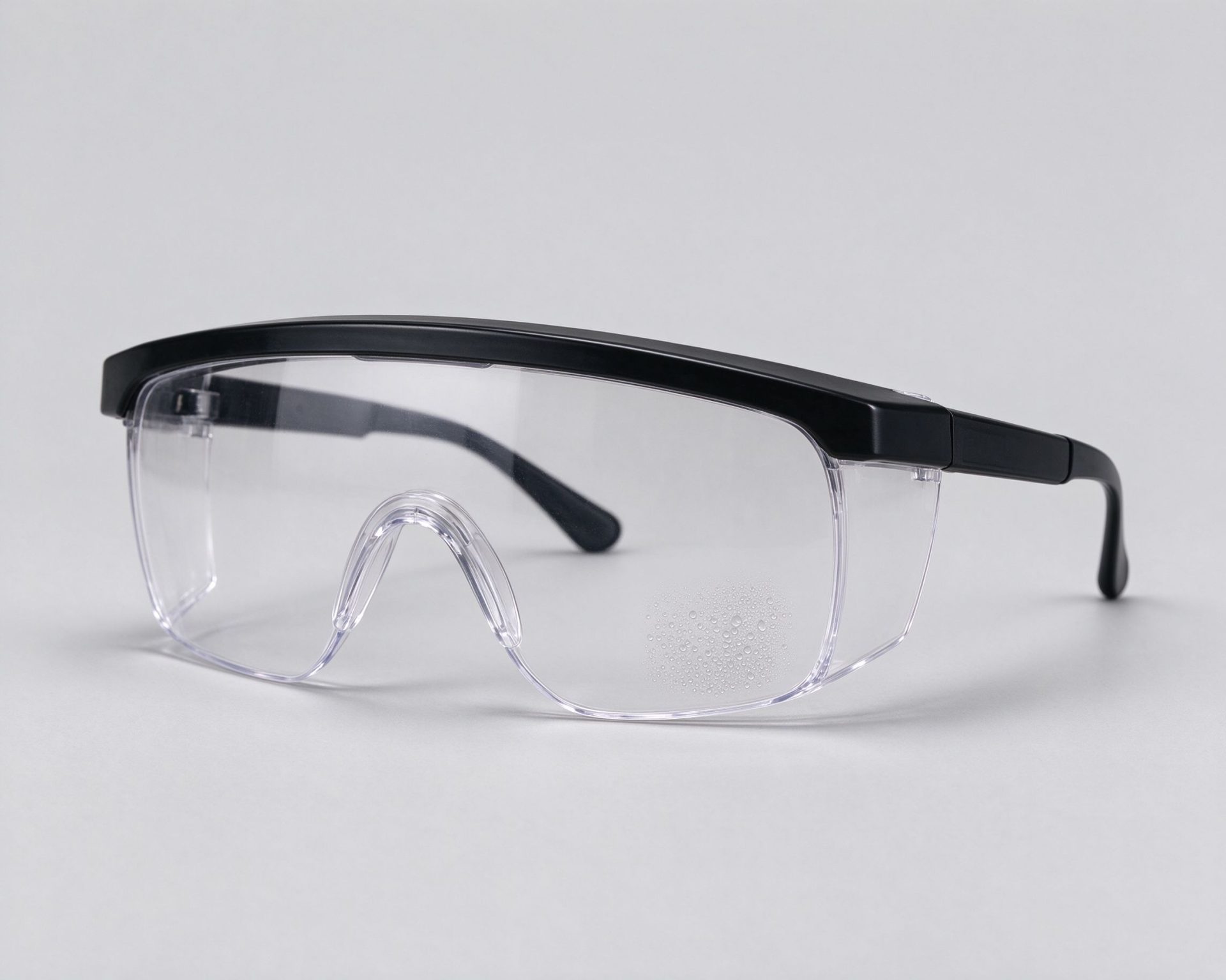 Safety glasses, clear anti-fog lenses