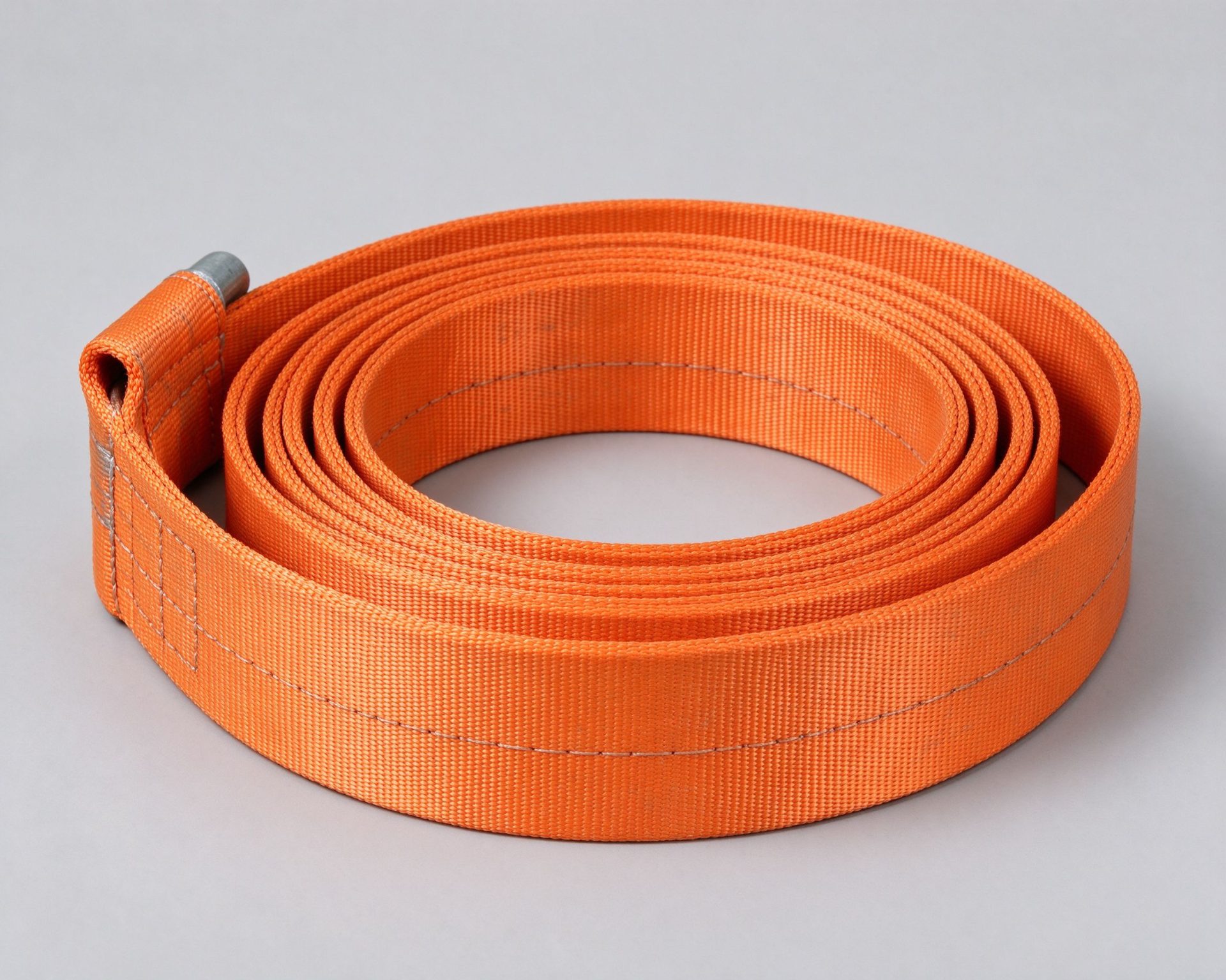 Orange flat webbing lifting sling