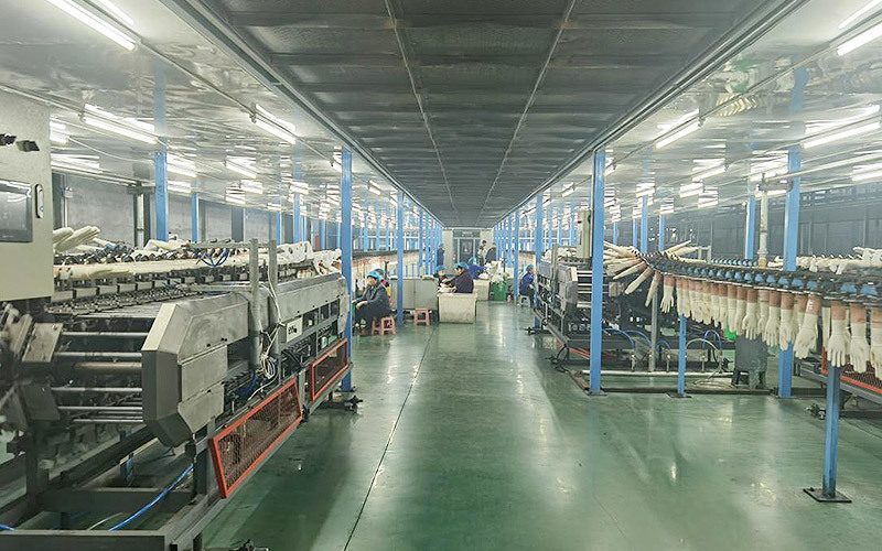 Cut-resistant glove production line, Gaomi
