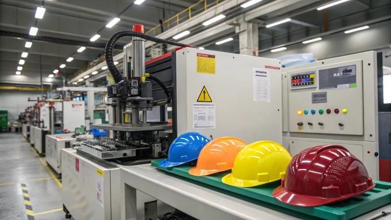 Safety helmet injection molding line, Handan