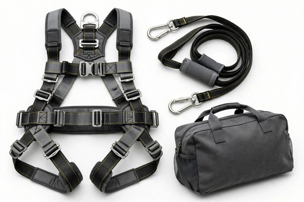 Product illustration of Fall Arrest Kit — Harness, Lanyard and Bag