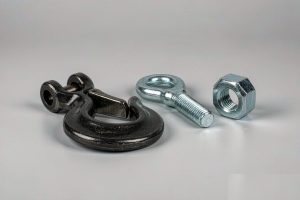 Forged lifting hook, eye bolt and eye nut