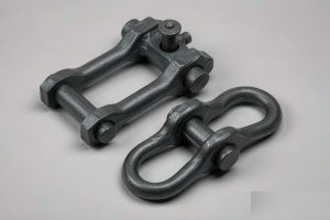 Forged alloy steel master link and connecting link