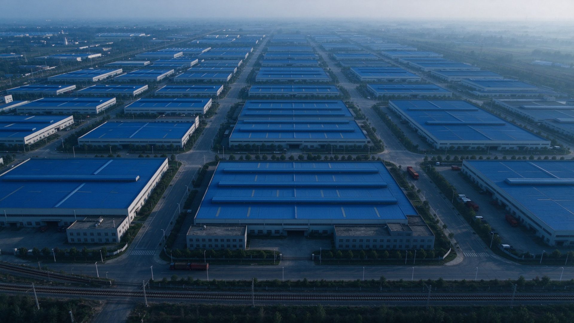 Aerial view of a North China industrial cluster