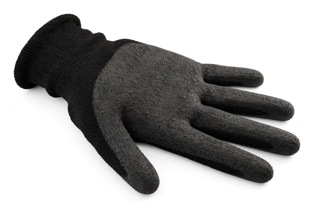Product illustration of Nitrile Coated Cut Resistant Gloves — Level A4 — 13-gauge · Black