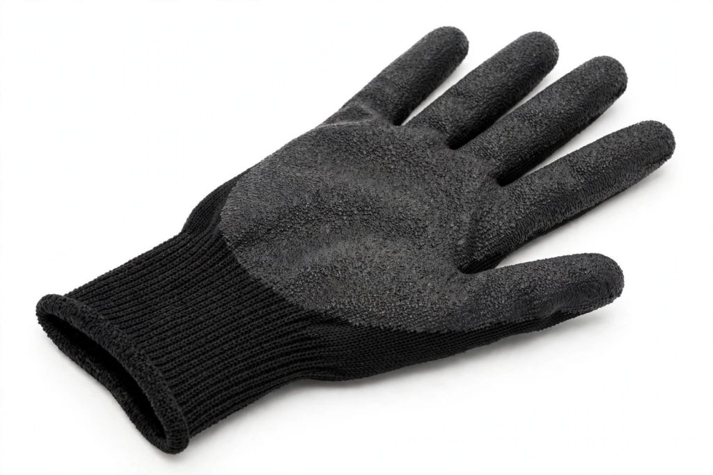 Product illustration of Nitrile Coated Cut Resistant Gloves — Level A6 — 15-gauge · Black