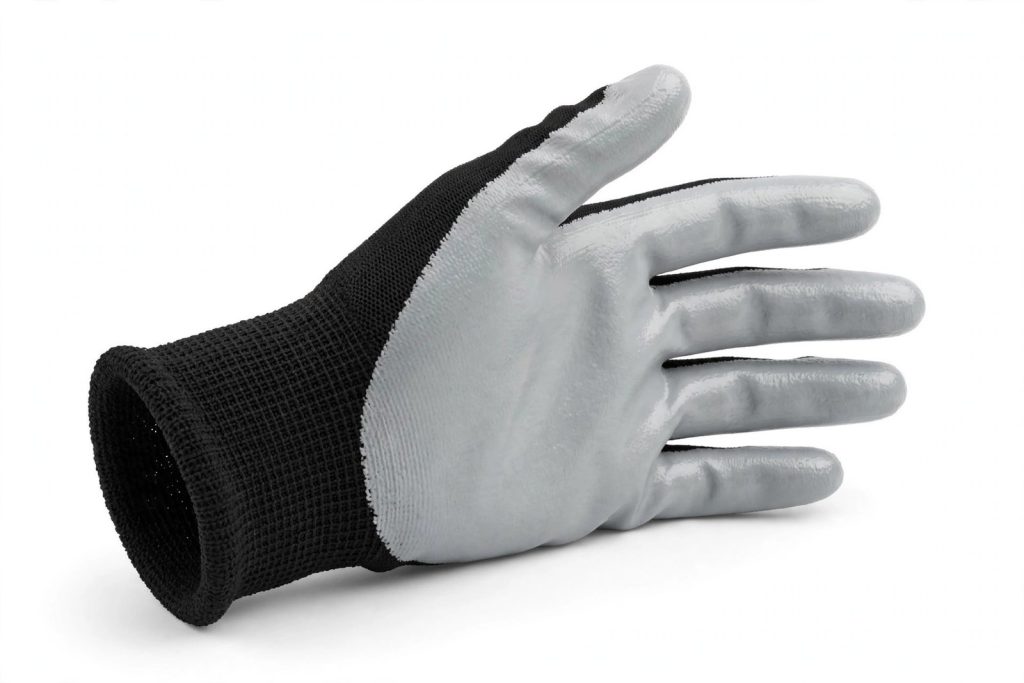 Product illustration of PU Coated Cut Resistant Gloves — Level A6 — 13-gauge · Black