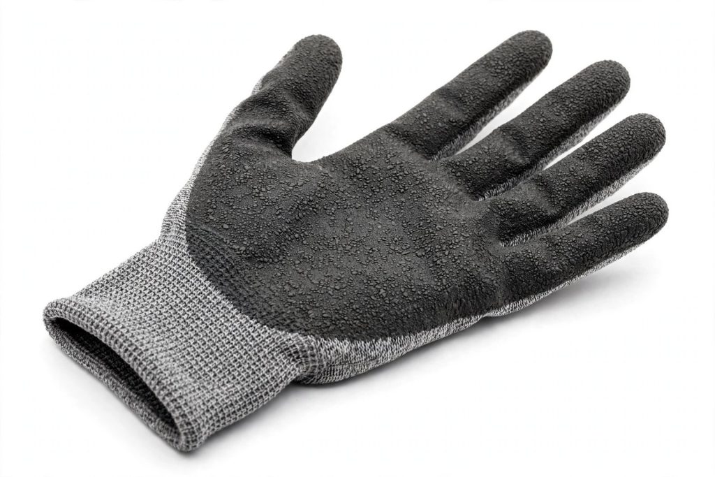 Product illustration of Nitrile Coated Cut Resistant Gloves — Level A7 — 13-gauge · Grey